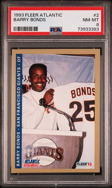 1993 Fleer Barry Bonds Atlantic #2 card image