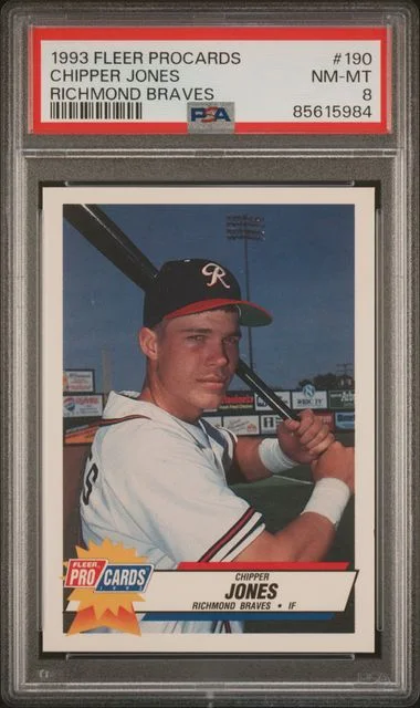 1993 Fleer Chipper Jones Procards Richmond Braves #190 card image