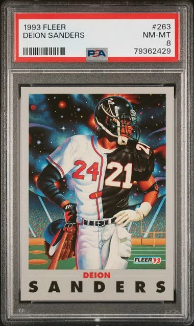 1993 Fleer Deion Sanders #263 card image