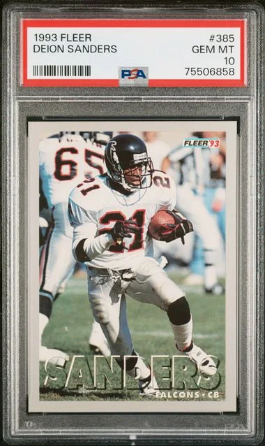 1993 Fleer Deion Sanders #385 card image