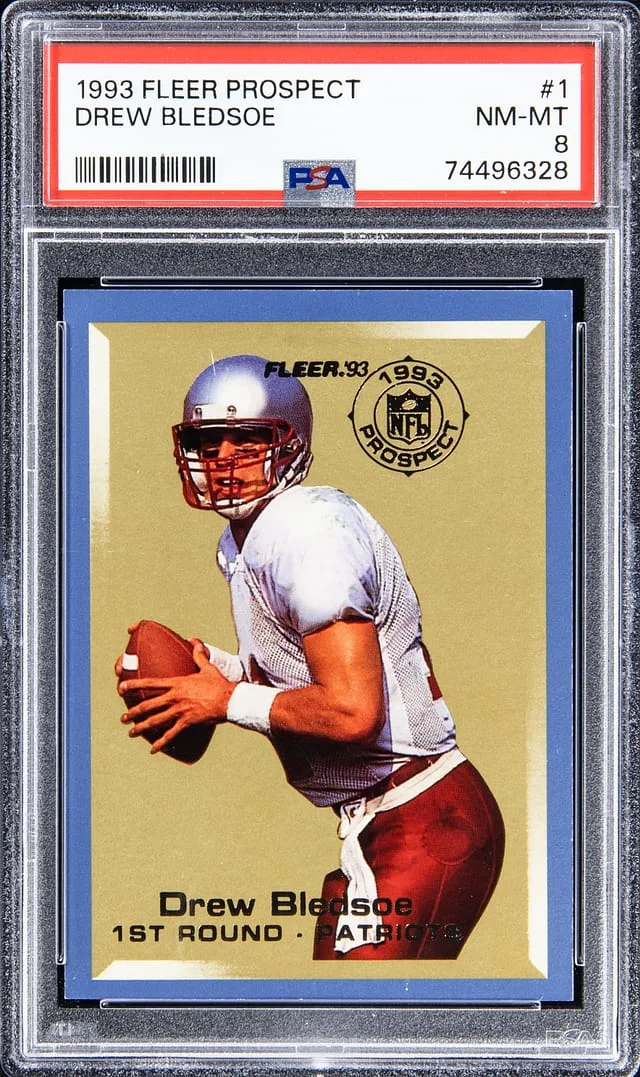 1993 Fleer Drew Bledsoe Prospect #1 card image