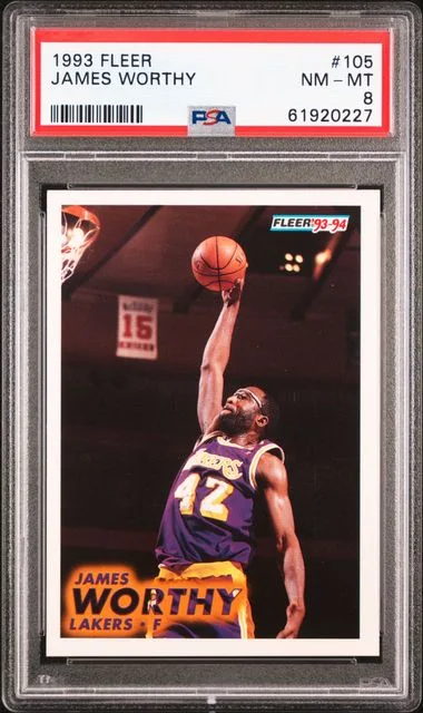 1993 Fleer James Worthy #105 card image