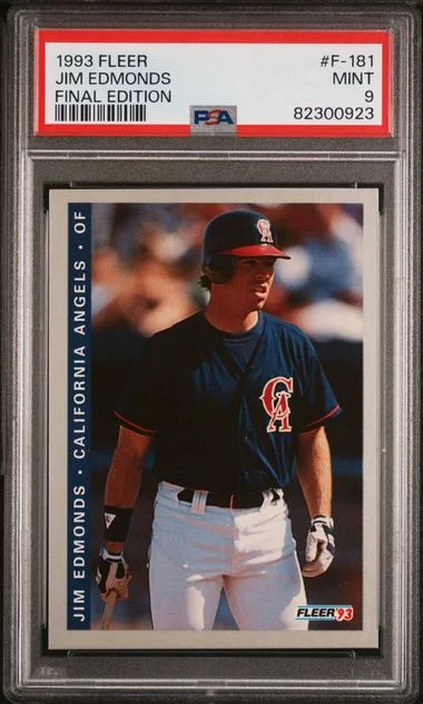 1993 Fleer Jim Edmonds Final Edition Final Edition #F-181 card image
