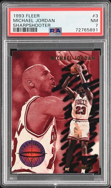 1993 Fleer Michael Jordan Sharpshooter #3 card image