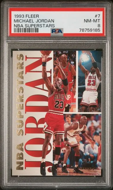 1993 Fleer Michael Jordan NBA Superstars #7 card image