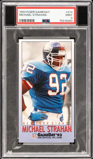 1993 Fleer Michael Strahan Gameday #374 card image