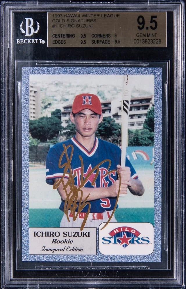 1993 Hawaii Winter League Gold Signatures Ichiro Suzuki #1 card image