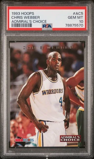 1993 Hoops Chris Webber Admiral's Choice #Ac5 card image