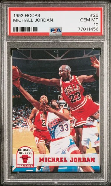 1993 Hoops Michael Jordan #28 card image