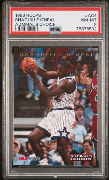 1993 Hoops Shaquille O'Neal Admiral's Choice #Ac4 card image