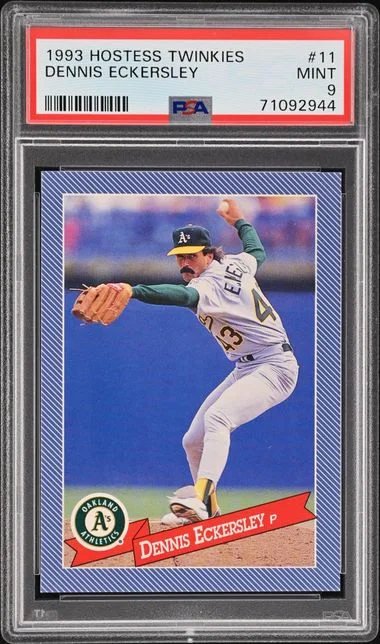 1993 Hostess Twinkies Dennis Eckersley #11 card image