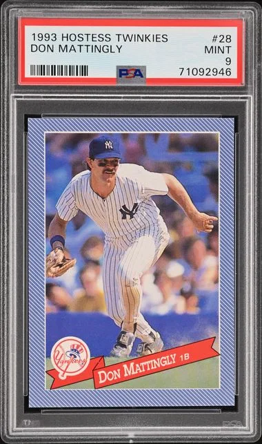1993 Hostess Twinkies Don Mattingly #28 card image