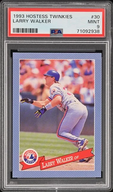 1993 Hostess Twinkies Larry Walker #30 card image