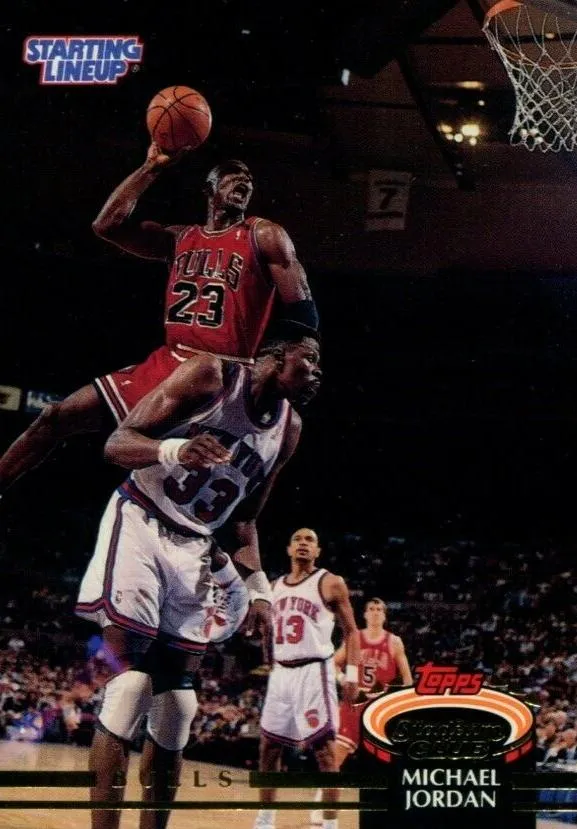 1993 Kenner/Topps Starting Lineup Cards Michael Jordan #29SL card image