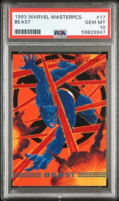 1993 Marvel Masterpieces Beast #17 card image