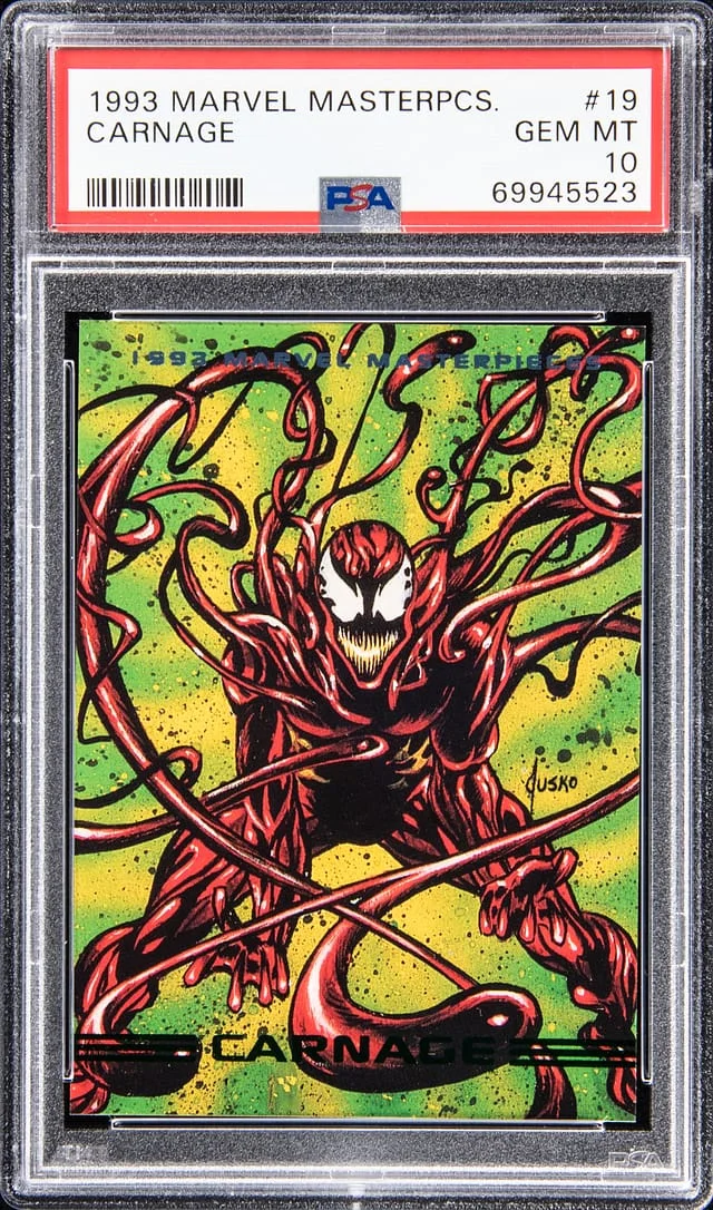 1993 Marvel Masterpieces Carnage #19 card image