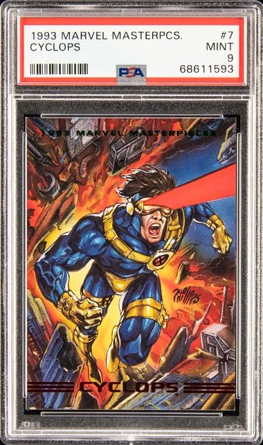 1993 Marvel Masterpieces Cyclops #7 card image