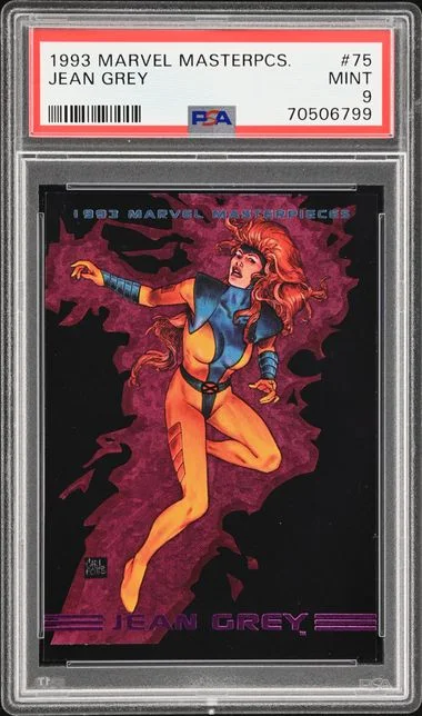 1993 Marvel Masterpieces Jean Grey #75 card image