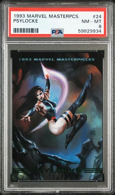 1993 Marvel Masterpieces Psylocke #24 card image