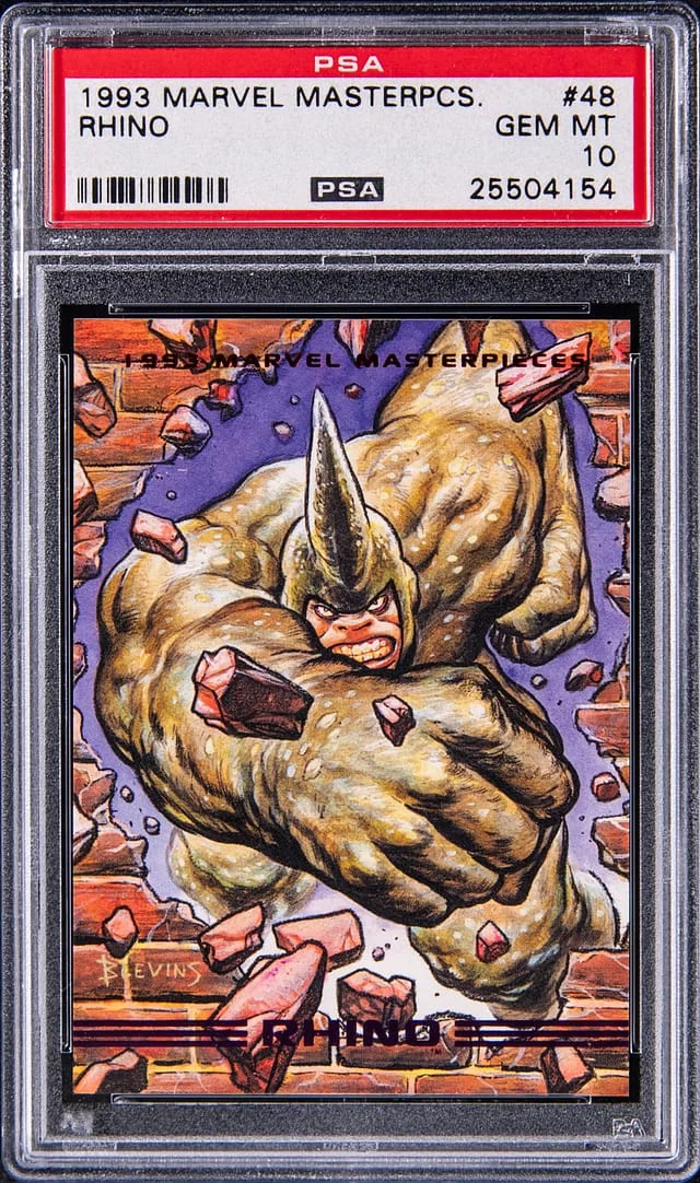 1993 Marvel Masterpieces Rhino #48 card image