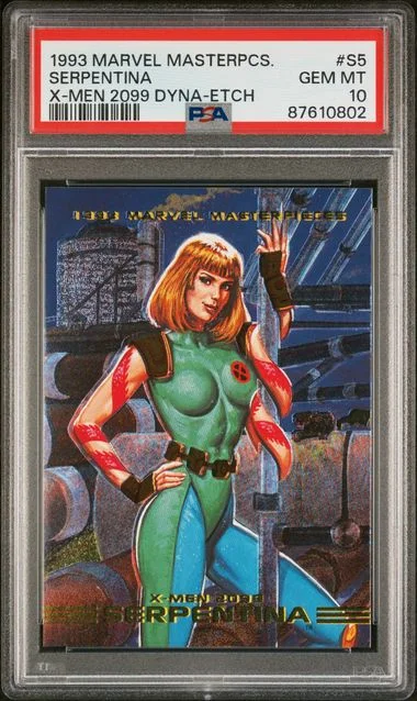 1993 Marvel Masterpieces X-Men 2099 Dyna-Etch Serpentina #S5 card image