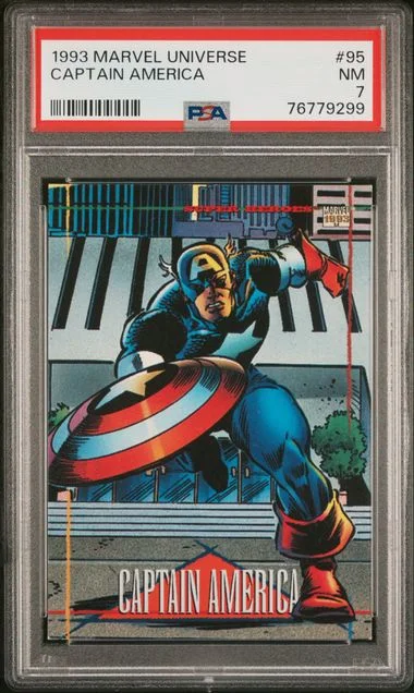 1993 Marvel Universe Captain America #95 card image