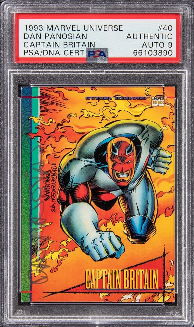 1993 Marvel Universe Captain Britain, #40 card image
