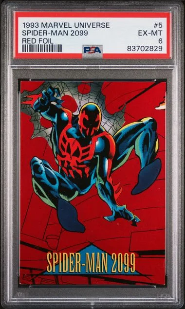 1993 Marvel Universe Red Foil Spider-Man 2099 #5 card image