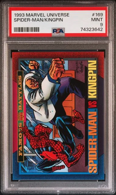 1993 Marvel Universe Spider-Man vs. Kingpin #169 card image