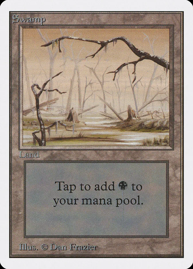 1993 Unlimited Edition Swamp common #295 common card image
