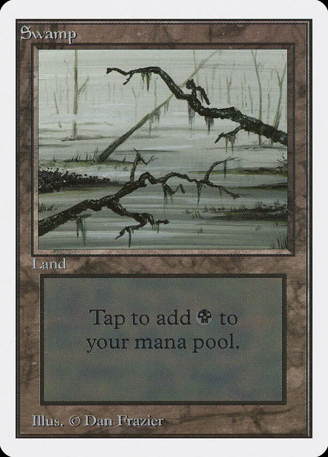1993 Unlimited Edition Swamp #296 common card image