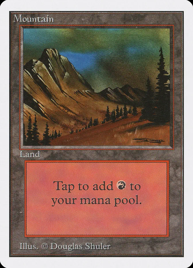 1993 Unlimited Edition Mountain common #299 common card image