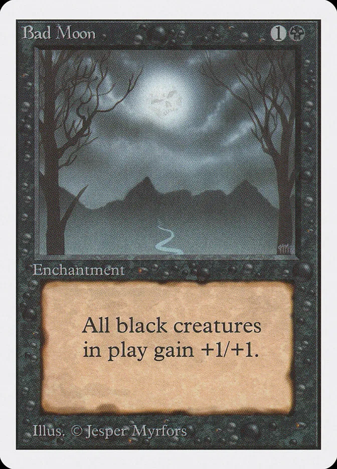 1993 Unlimited Edition Bad Moon rare #94 rare card image