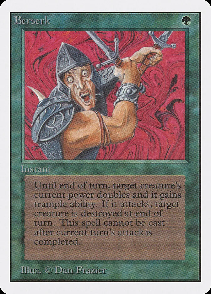 1993 Unlimited Edition Berserk #186 uncommon card image