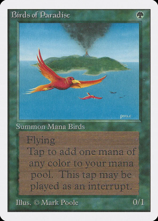 1993 Unlimited Edition Birds of Paradise #187 rare card image