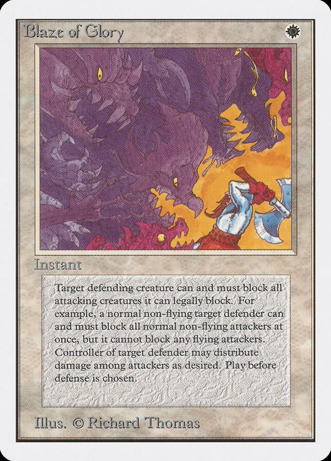 1993 Unlimited Edition Blaze of Glory rare #6 rare card image
