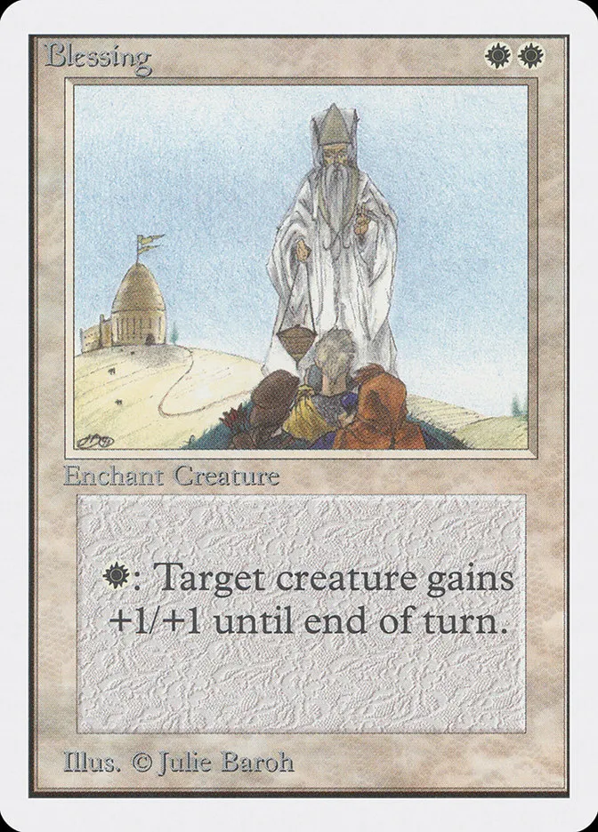 1993 Unlimited Edition Blessing rare #7 rare card image