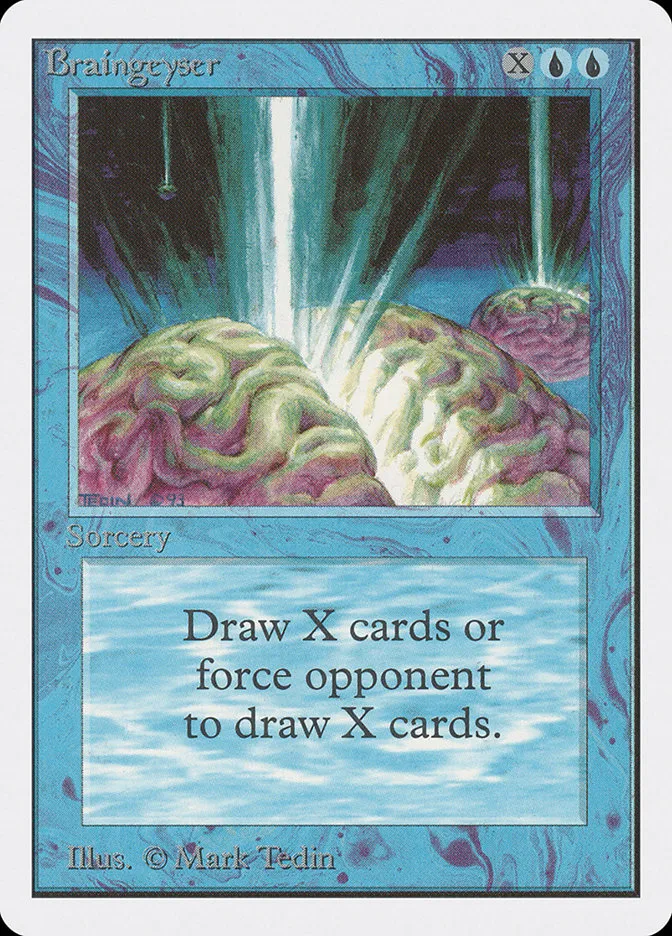 1993 Unlimited Edition Braingeyser rare #51 rare card image