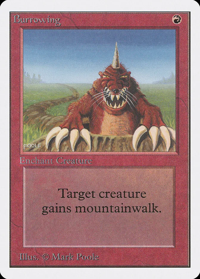 1993 Unlimited Edition Burrowing uncommon #139 uncommon card image