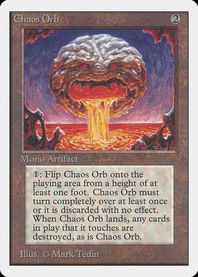 1993 Unlimited Edition Chaos Orb rare #236 rare card image