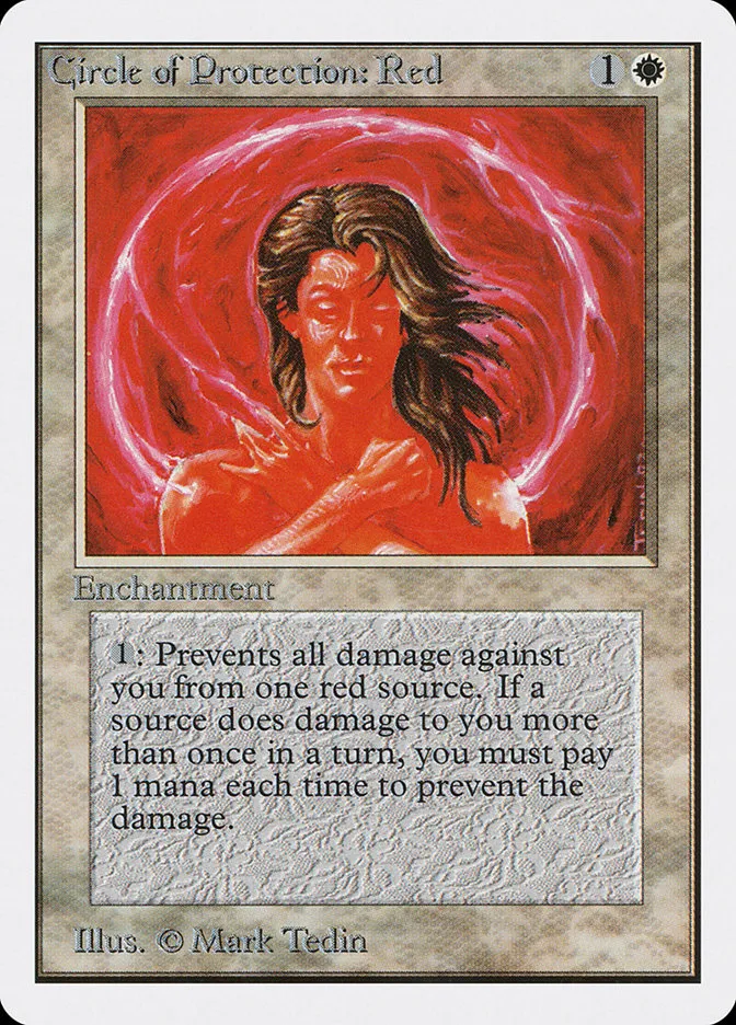 1993 Unlimited Edition Circle of Protection: Red common #13 common card image