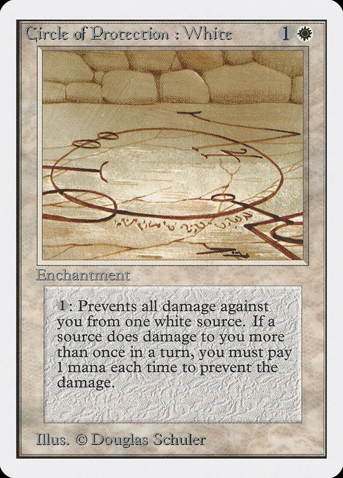1993 Unlimited Edition Circle of Protection: White #14 common card image