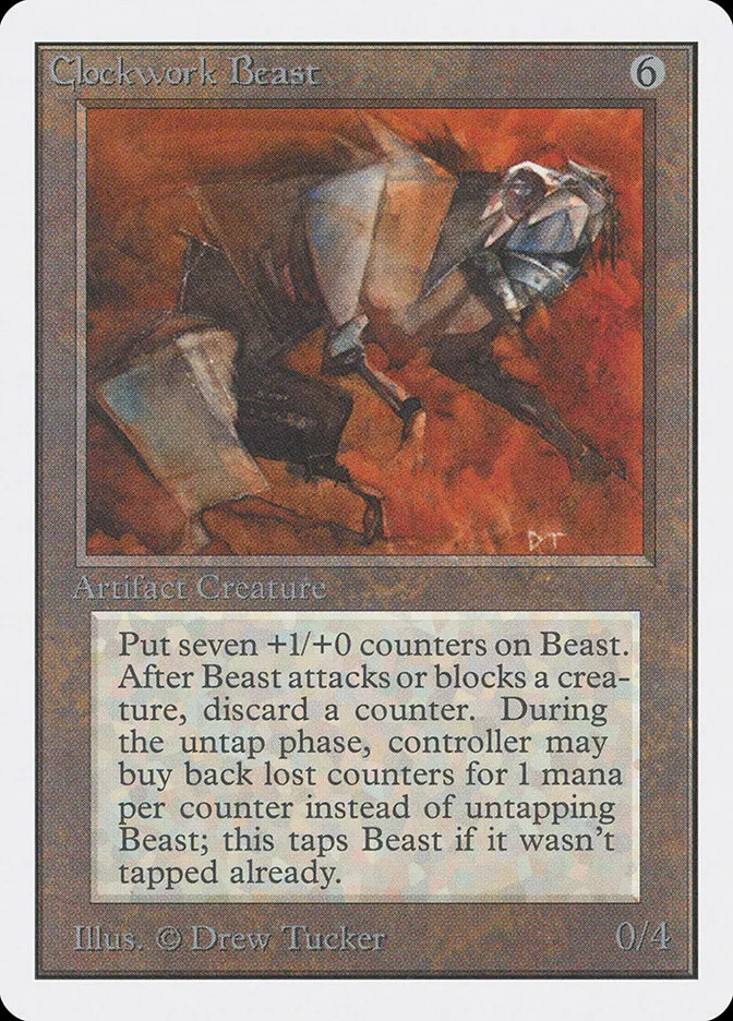 1993 Unlimited Edition Clockwork Beast rare #237 rare card image
