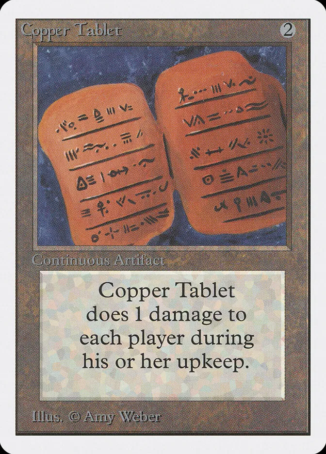 1993 Unlimited Edition Copper Tablet uncommon #239 uncommon card image