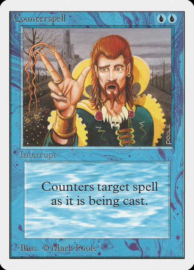 1993 Unlimited Edition Counterspell uncommon #55 uncommon card image