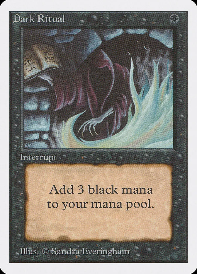 1993 Unlimited Edition Dark Ritual #99 common card image