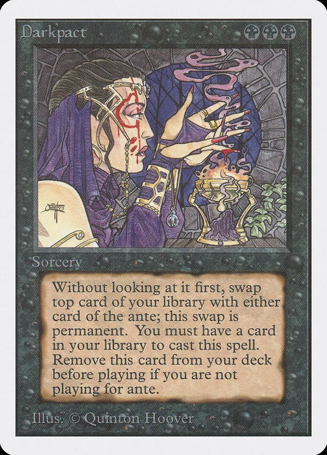 1993 Unlimited Edition Darkpact rare #100 rare card image
