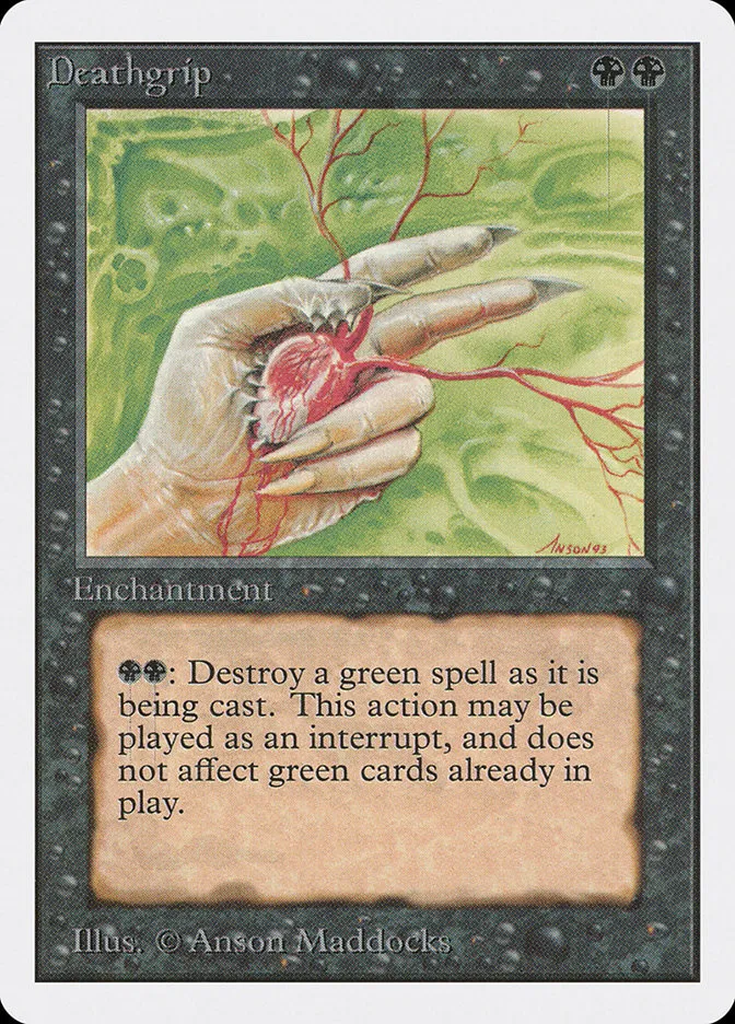 1993 Unlimited Edition Deathgrip uncommon #101 uncommon card image