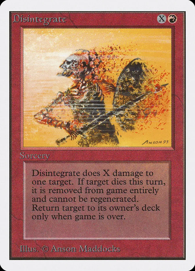 1993 Unlimited Edition Disintegrate common #141 common card image