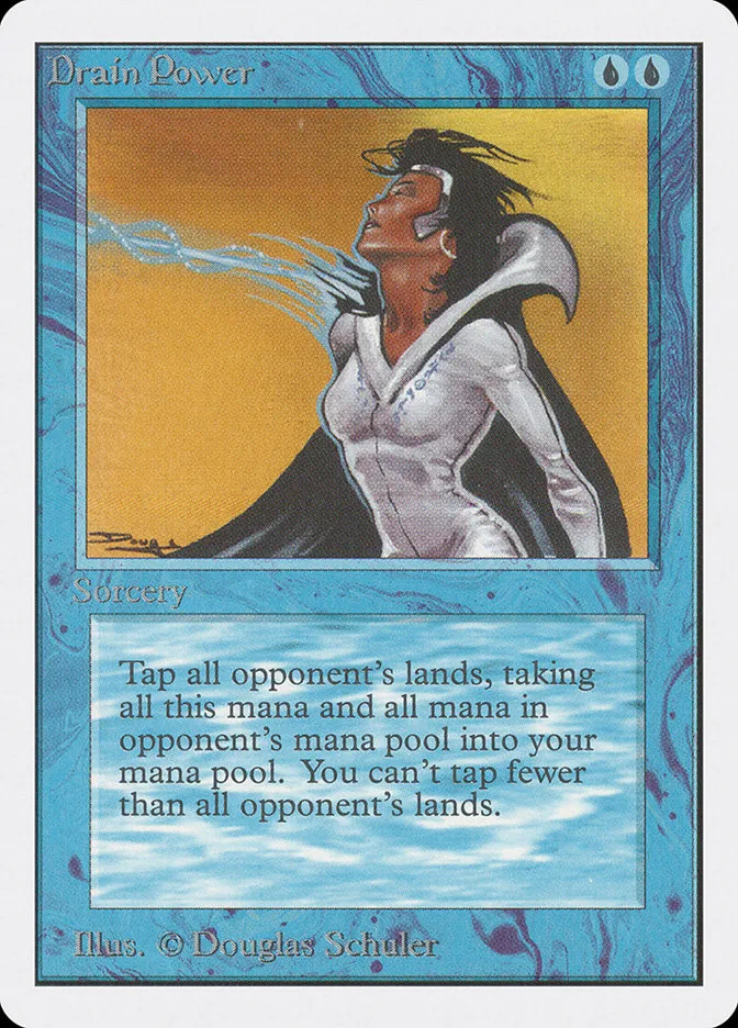 1993 Unlimited Edition Drain Power rare #57 rare card image